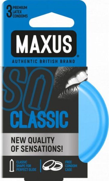 Изображение товара Презерватив Maxus Classic классические 3шт Презерватив Maxus Classic классические 3шт фотография